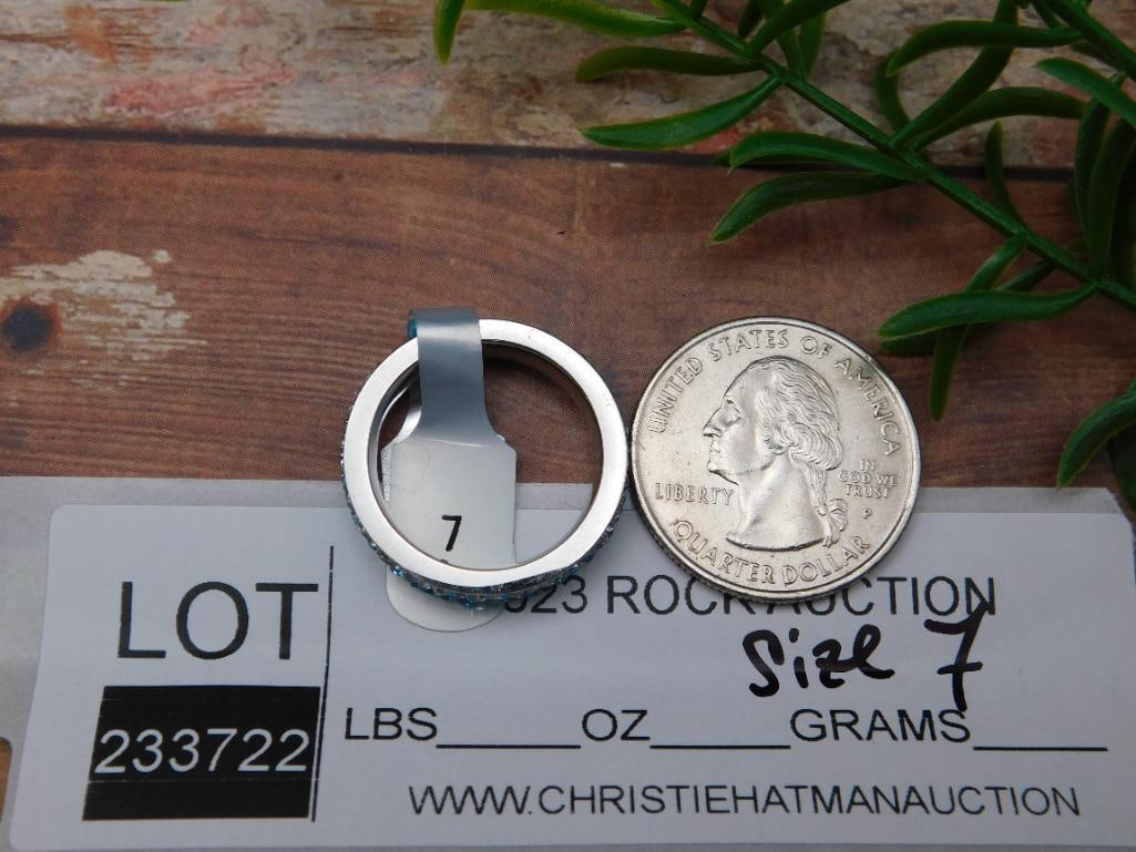 GENUINE STONE RING SIZE 7 - 2