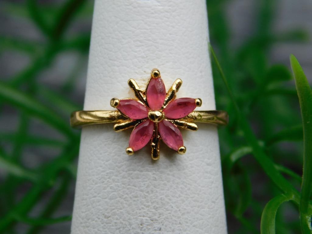 GENUINE STONE RING SIZE 4 (1 of 2)