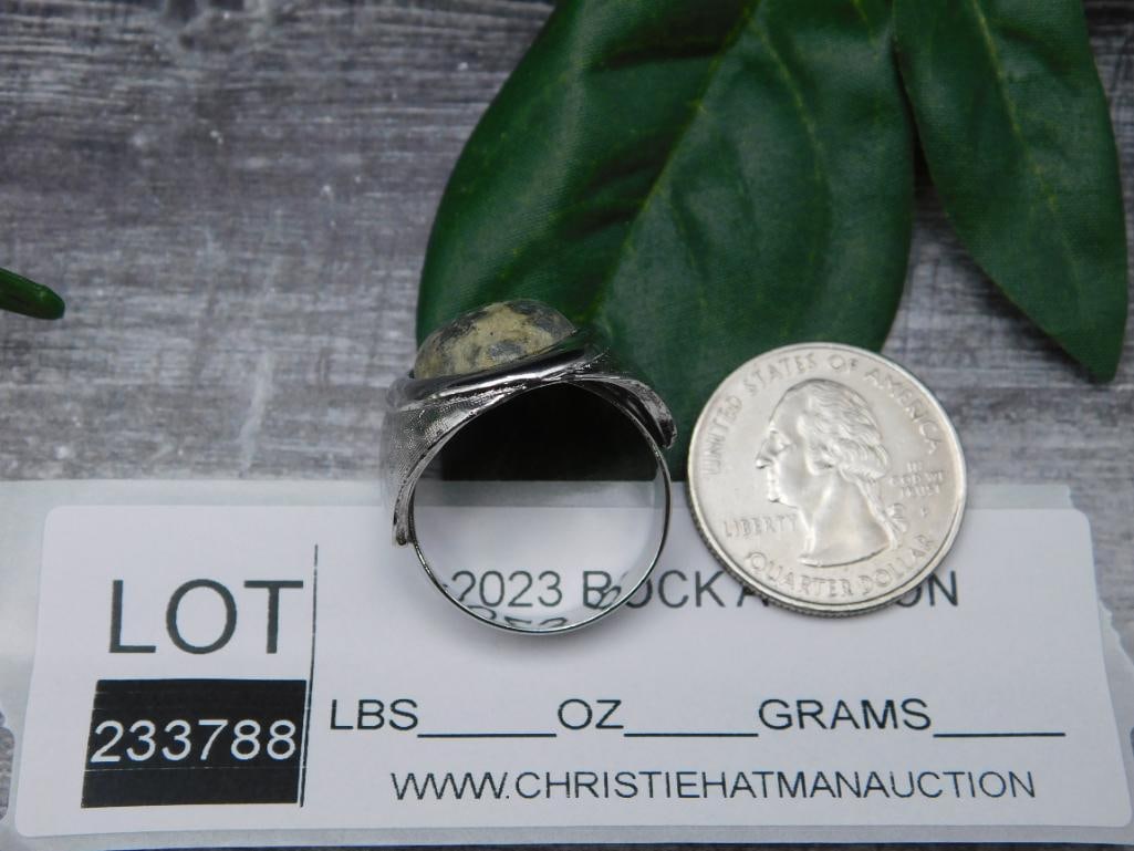 AGATE RING ROCK STONE LAPIDARY SPECIMEN - 2