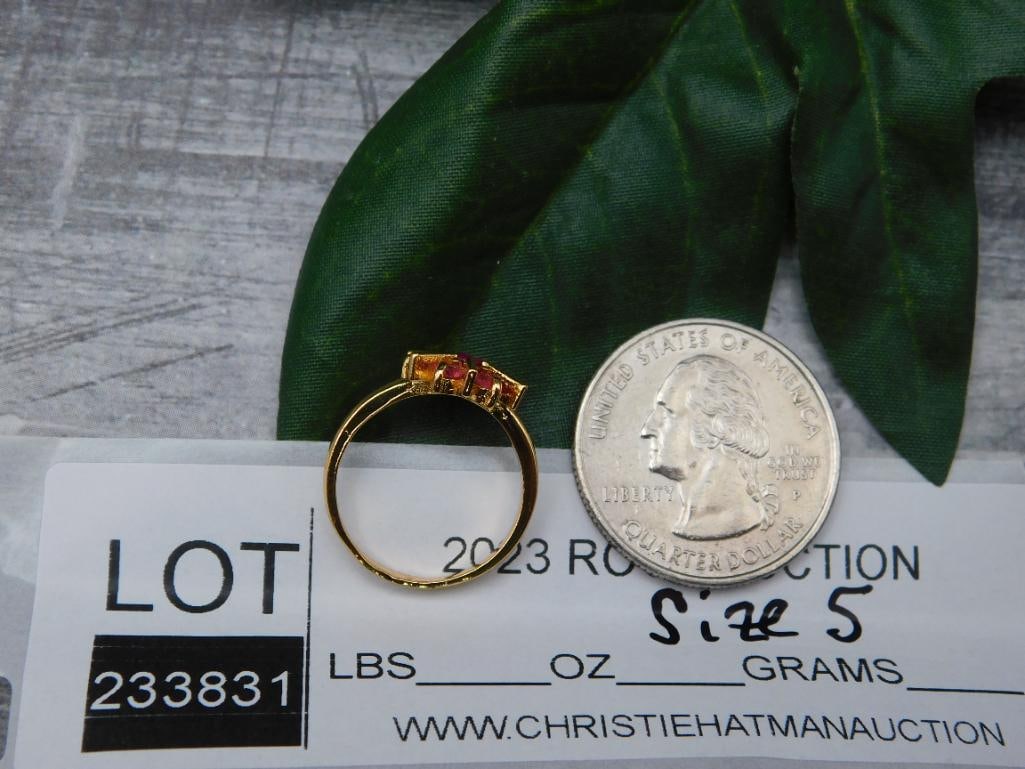 GENUINE STONE RING SIZE 5 - 2