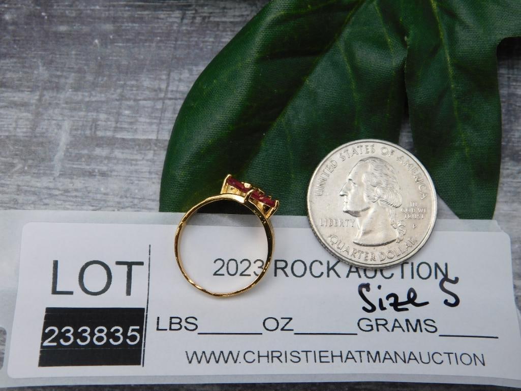 GENUINE STONE RING SIZE 5 - 2