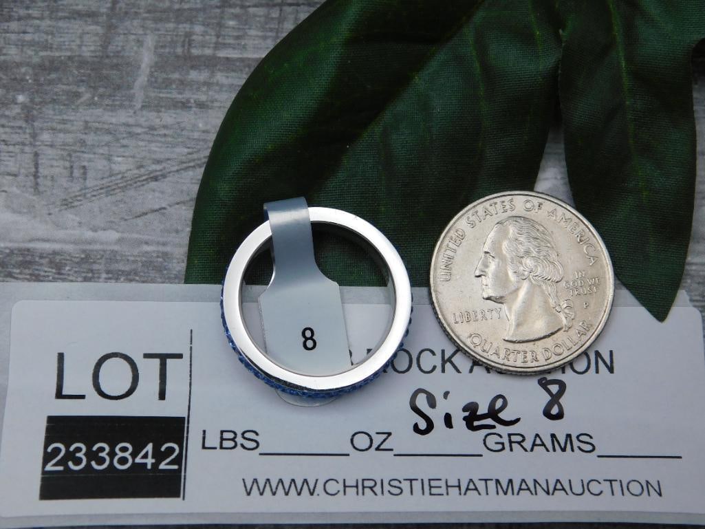 GENUINE STONE RING SIZE 8 - 2