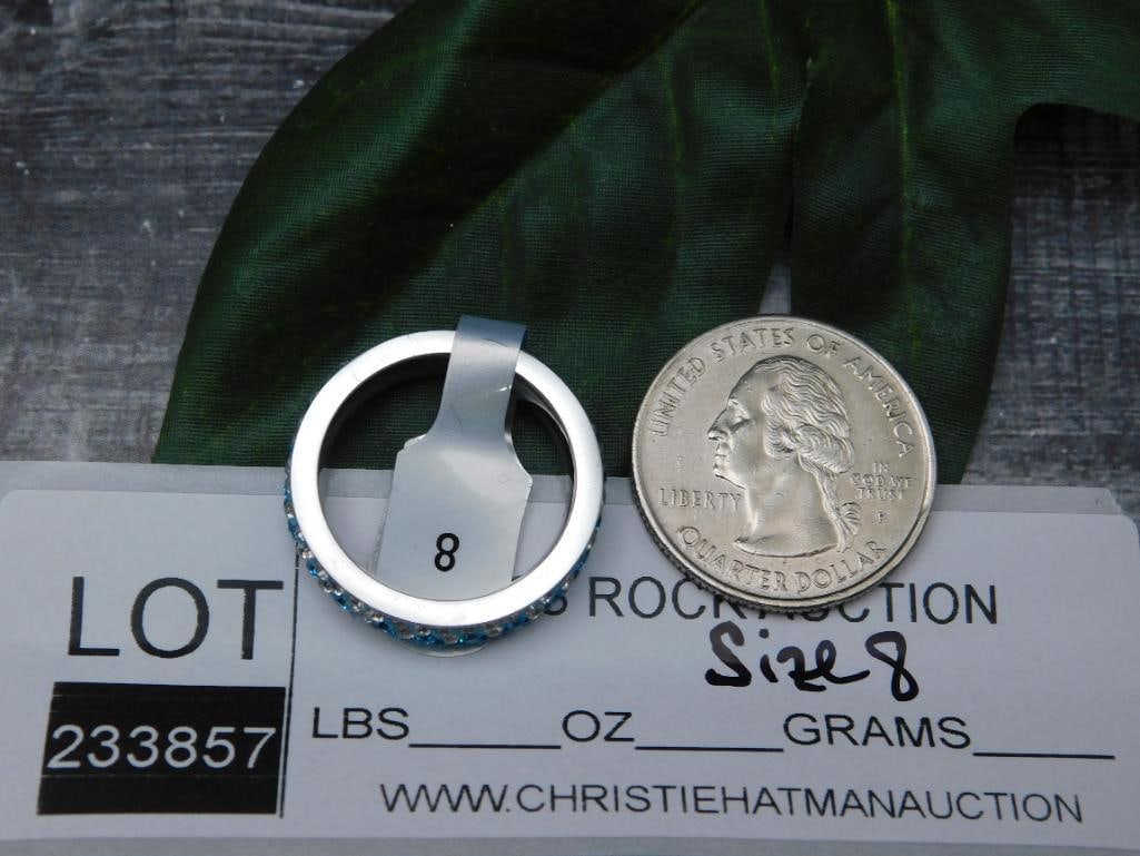 GENUINE STONE RING SIZE 8 - 2