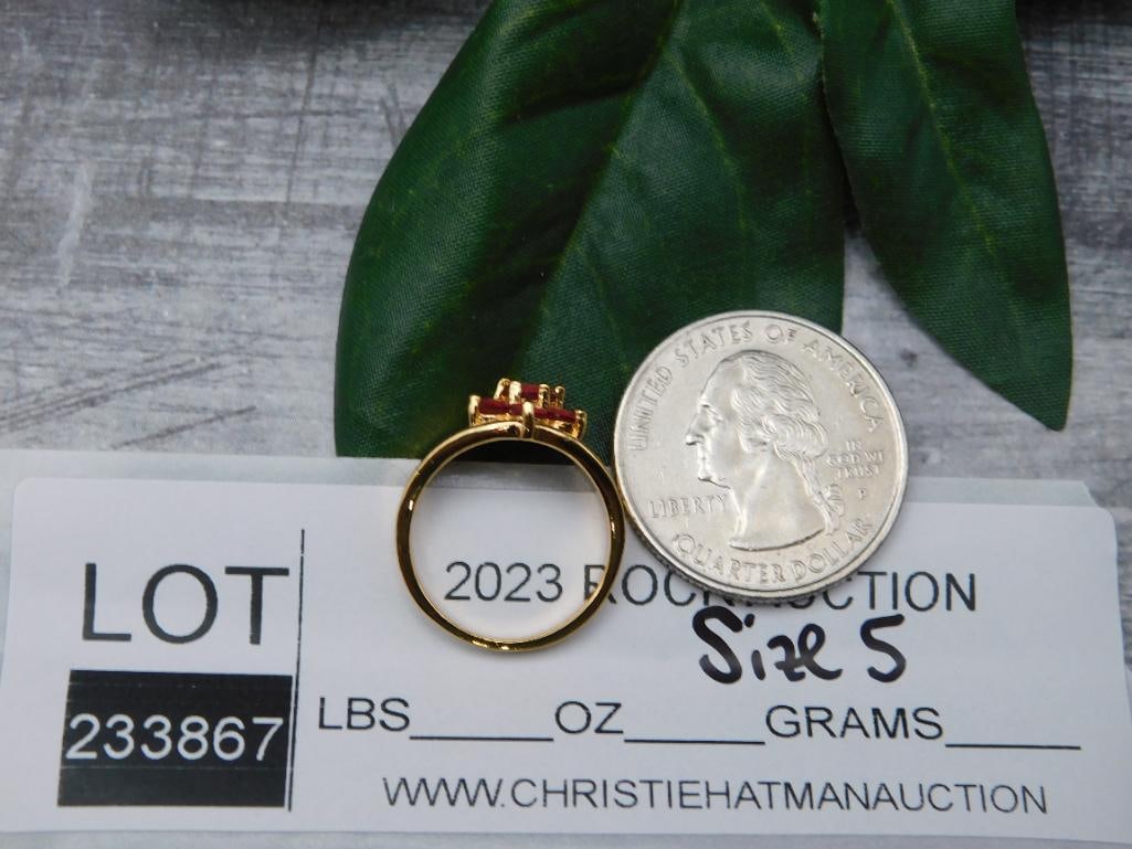 GENUINE STONE RING SIZE 5 - 2