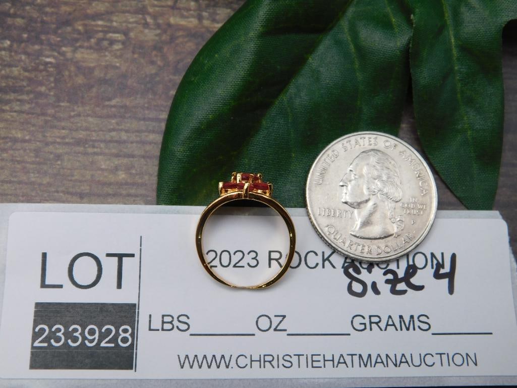 GENUINE STONE RING SIZE 4 - 2