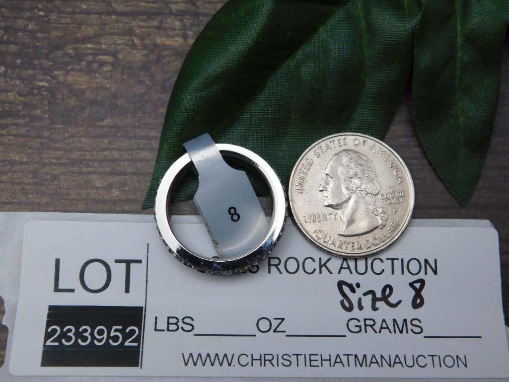 GENUINE STONE RING SIZE 8 - 2