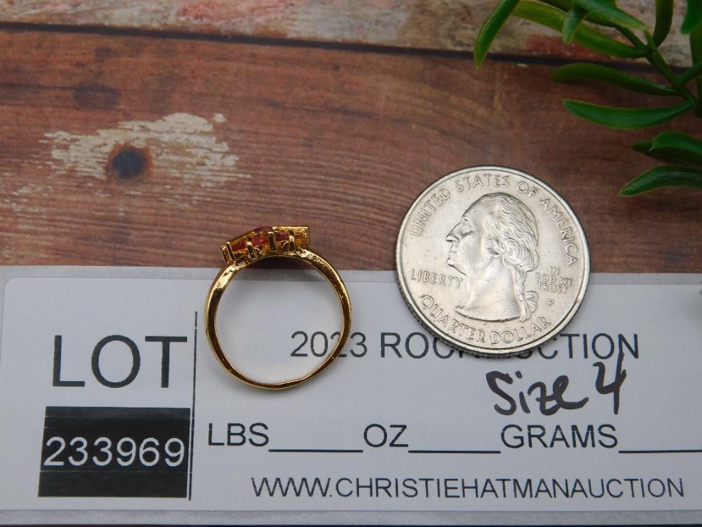 GENUINE STONE RING SIZE 4 - 2