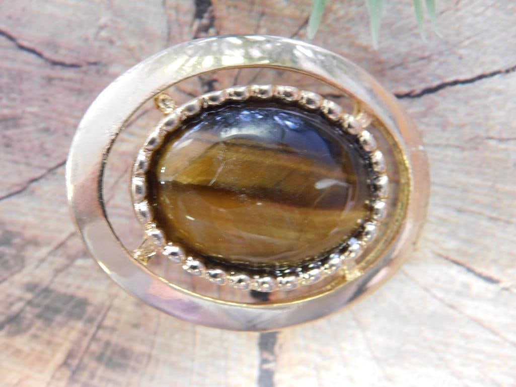 TIGERS EYE PENDANT ROCK STONE LAPIDARY SPECIMEN (1 of 2)