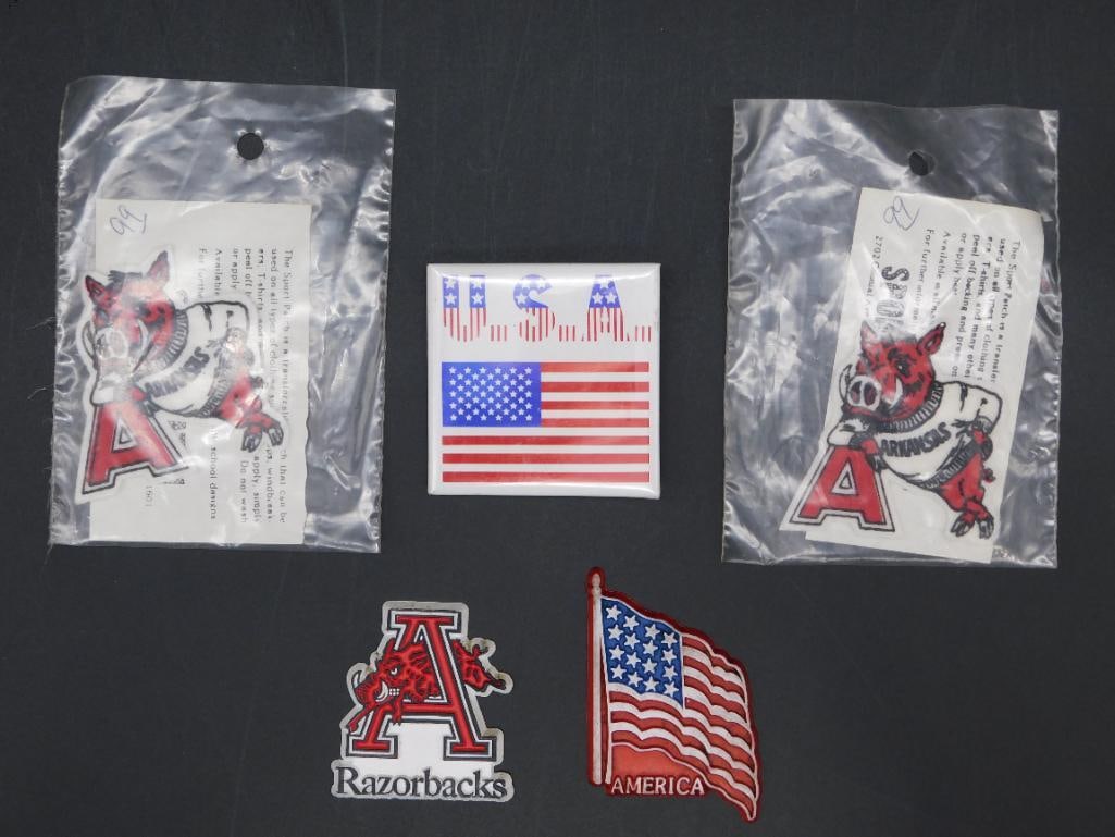 MIXED PINS PATCHES AND MAGNETS VINTAGE ANTIQUE ADVERTISING: MIXED PINS PATCHES AND MAGNETS VINTAGE ANTIQUE ADVERTISING