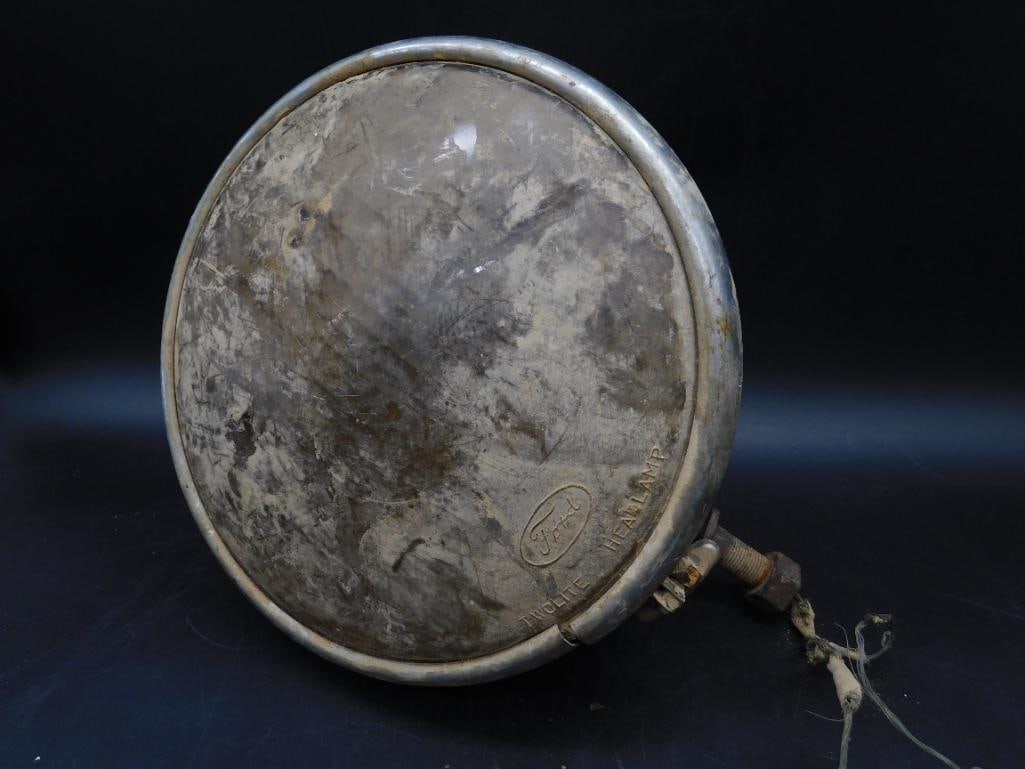 1928-1929 FORDMODEL A TWOLITE HEADLAMP VINTAGE AUTOMOBILIA ANTIQUE (1 of 5)