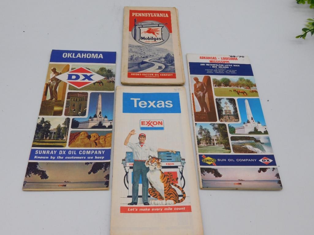 MIXED ROAD MAPS ASSORTED STATES PETROLIANA VINTAGE ANTIQUE: MIXED ROAD MAPS ASSORTED STATES PETROLIANA VINTAGE ANTIQUE