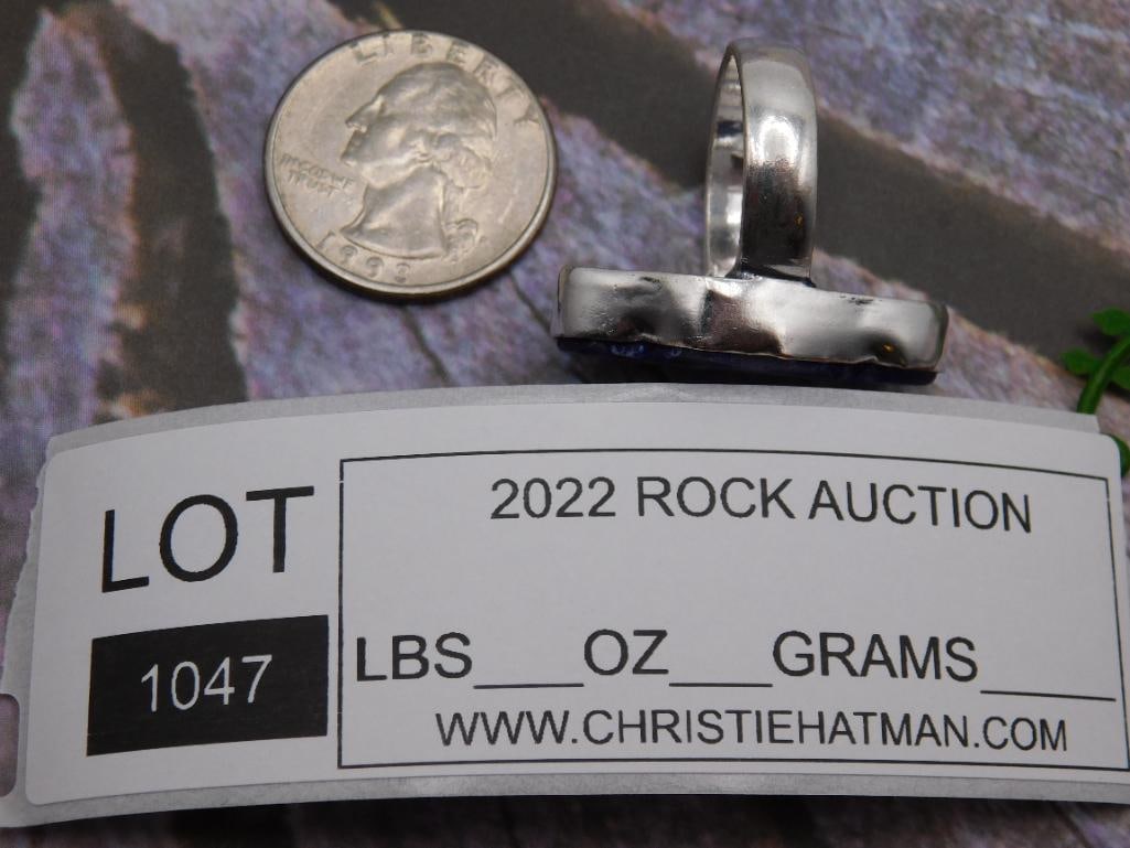 AGATE SLICE RING ROCK STONE LAPIDARY SPECIMEN - 2