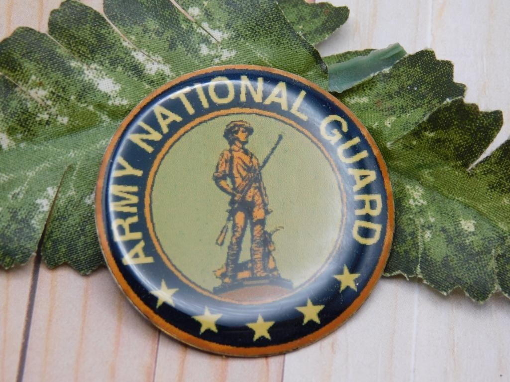 ARMY NATIONAL GUARD CABOCHON ROCK STONE LAPIDARY SPECIMEN: ARMY NATIONAL GUARD CABOCHON ROCK STONE LAPIDARY SPECIMEN