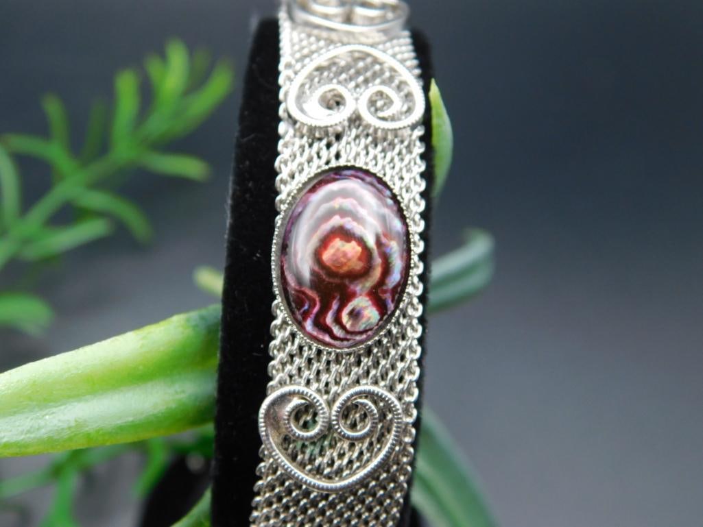 ABALONE STONE BRACELET ROCK STONE LAPIDARY SPECIMEN: ABALONE STONE BRACELET ROCK STONE LAPIDARY SPECIMEN