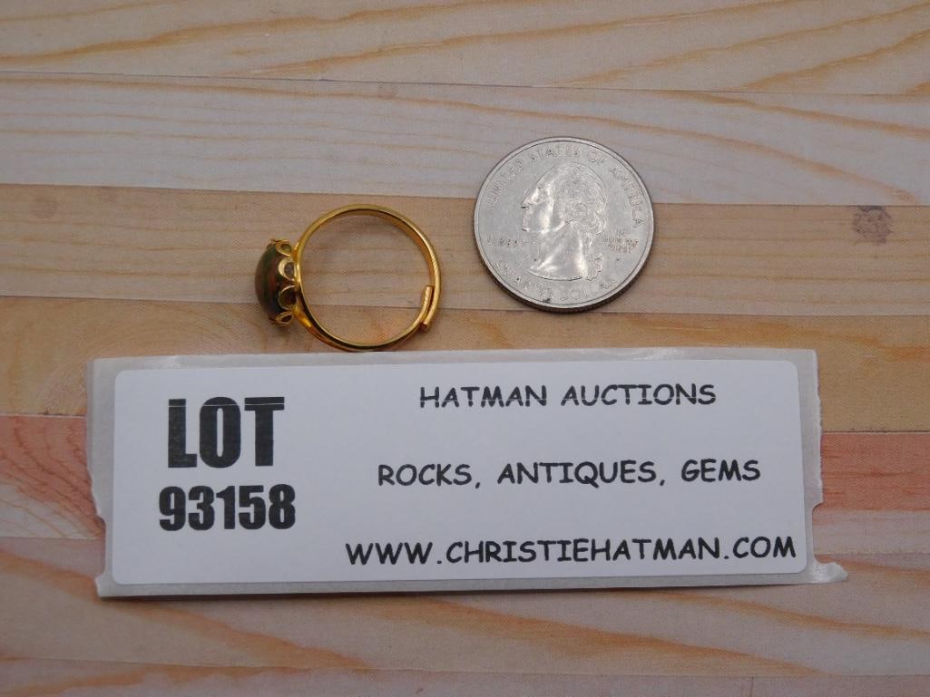 ABALONE RING ROCK STONE LAPIDARY SPECIMEN - 2