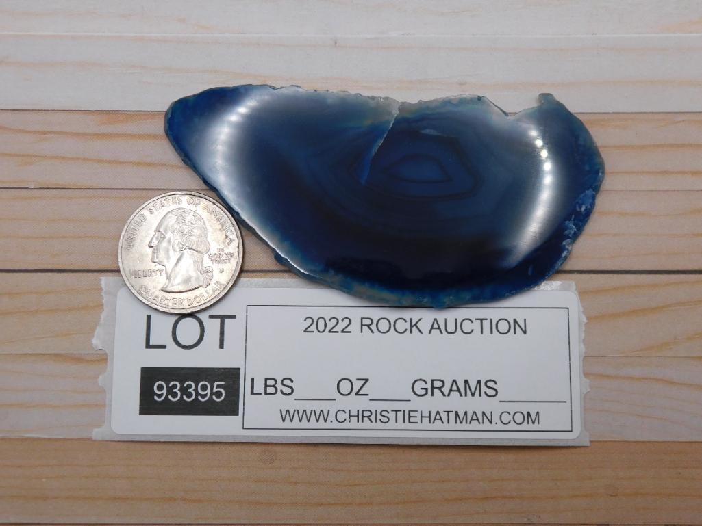 AGATE SLICE ROCK STONE LAPIDARY SPECIMEN - 3