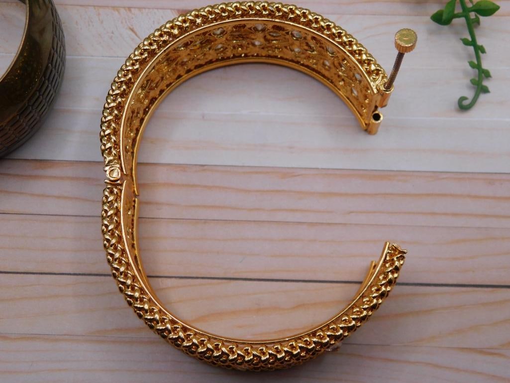 MIXED METAL CUFF BRACELETS - 2