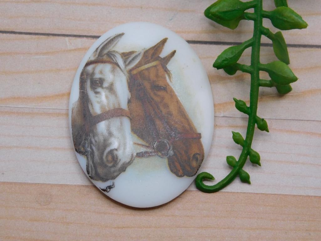 HORSE CABOCHON ROCK STONE LAPIDARY SPECIMEN: HORSE CABOCHON ROCK STONE LAPIDARY SPECIMEN