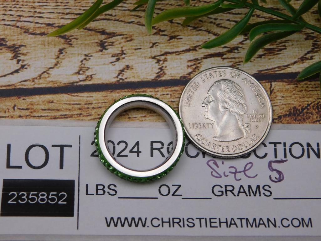 STONE RING ROCK STONE LAPIDARY SPECIMEN - 2