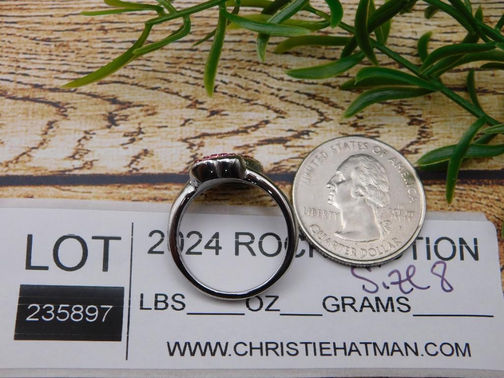 STONE RING ROCK STONE LAPIDARY SPECIMEN - 2