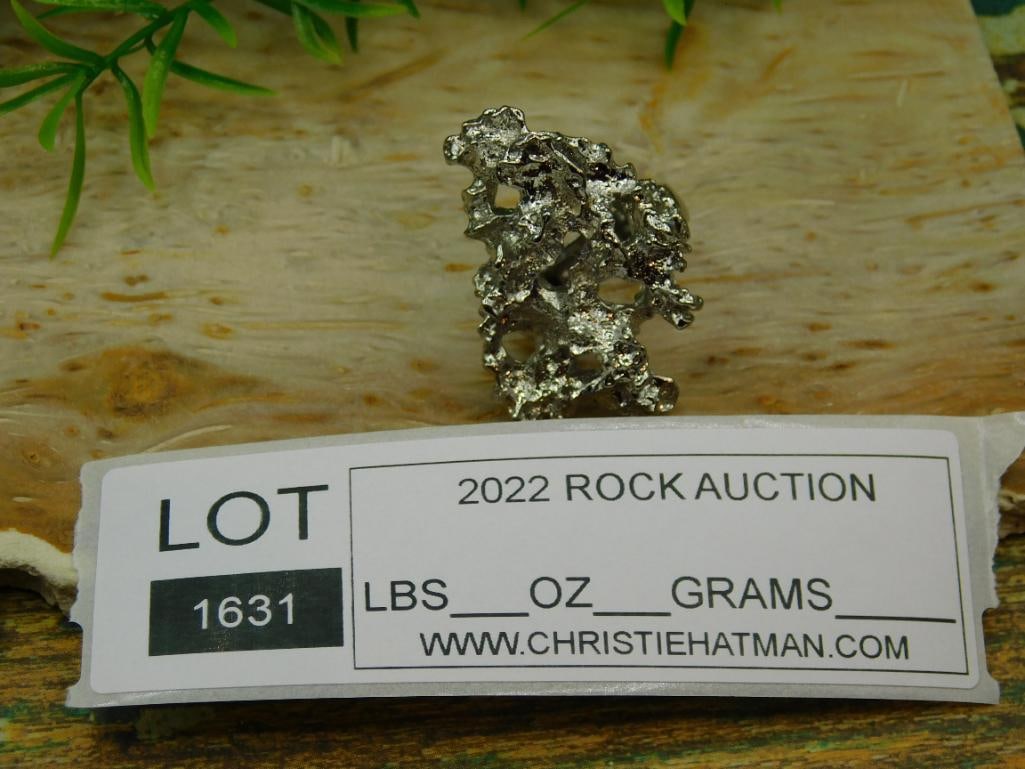 SILVER CLUSTER RING ROCK STONE LAPIDARY SPECIMEN - 5