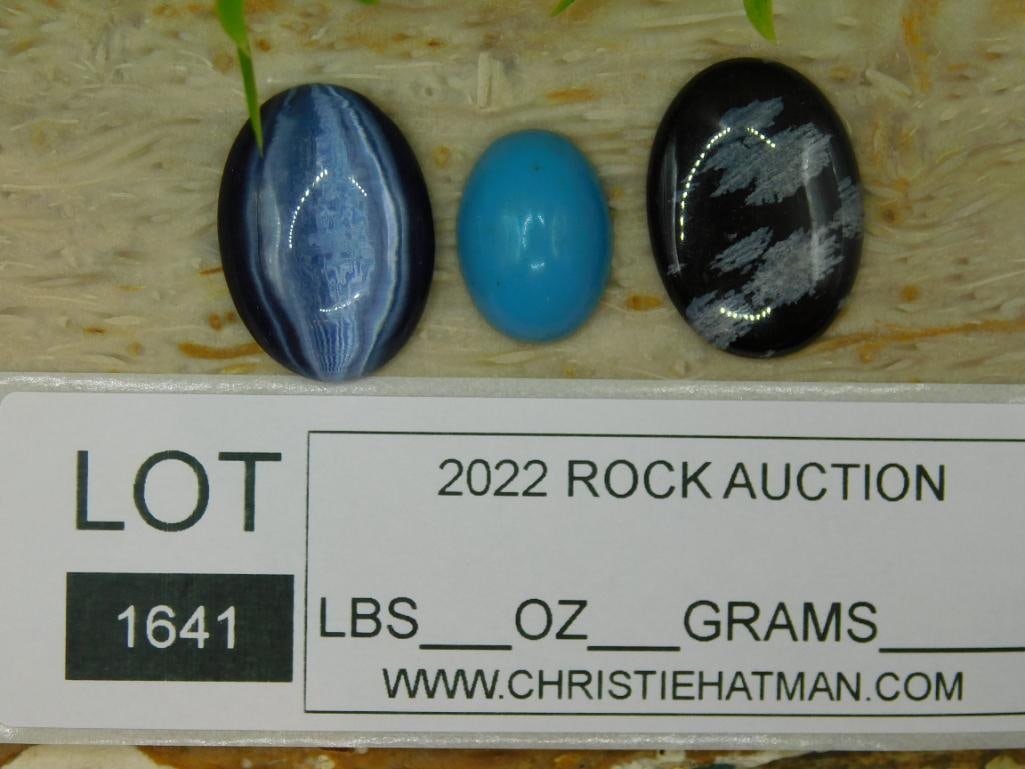 CABOCHONS ROCK STONE LAPIDARY SPECIMEN - 3