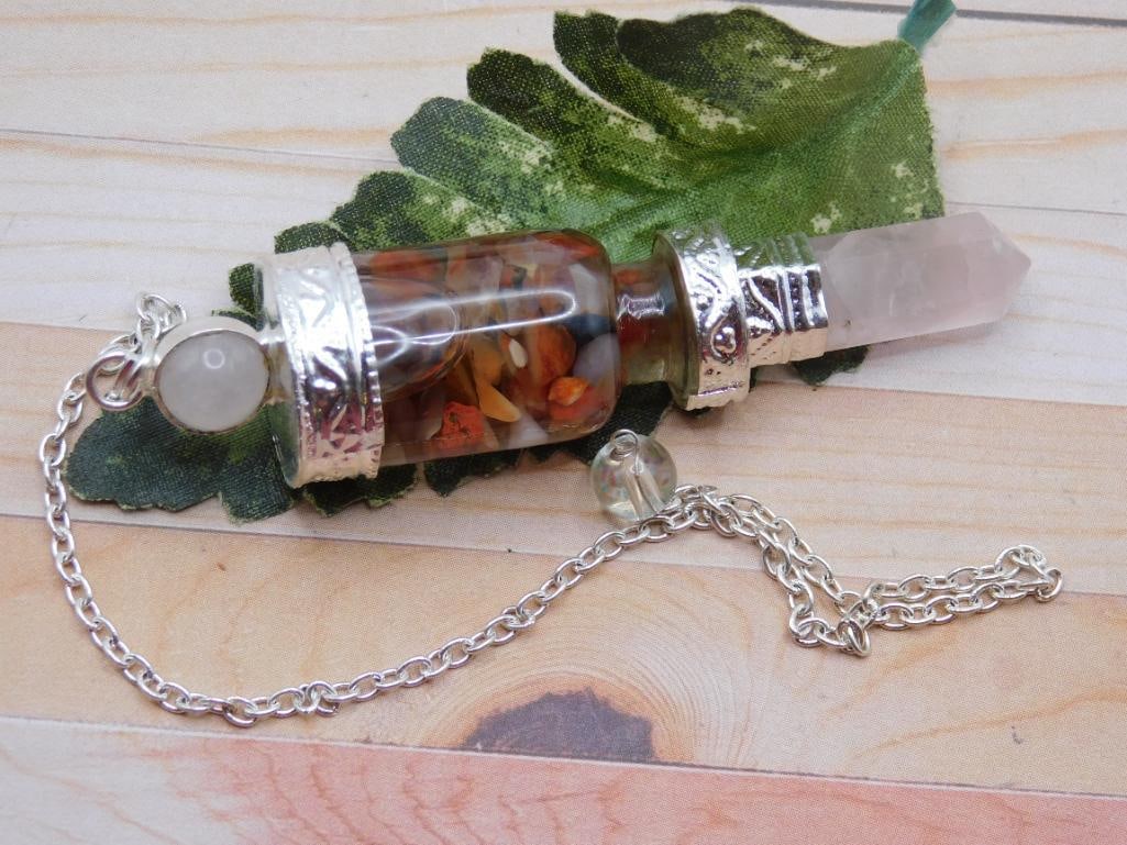 MIXED STONE PENDULUM ROCK STONE LAPIDARY SPECIMEN: MIXED STONE PENDULUM ROCK STONE LAPIDARY SPECIMEN