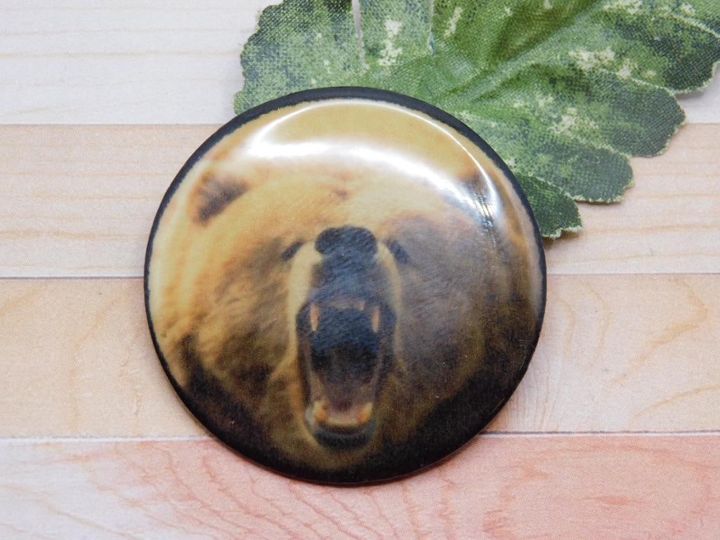 BEAR CABOCHON ROCK STONE LAPIDARY SPECIMEN: BEAR CABOCHON ROCK STONE LAPIDARY SPECIMEN