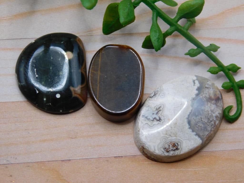 CABOCHONS ROCK STONE LAPIDARY SPECIMEN: CABOCHONS ROCK STONE LAPIDARY SPECIMEN