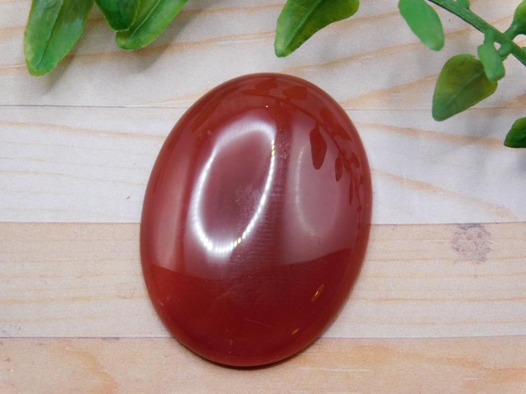 CARNELIAN CABOCHON ROCK STONE LAPIDARY SPECIMEN (1 of 2)
