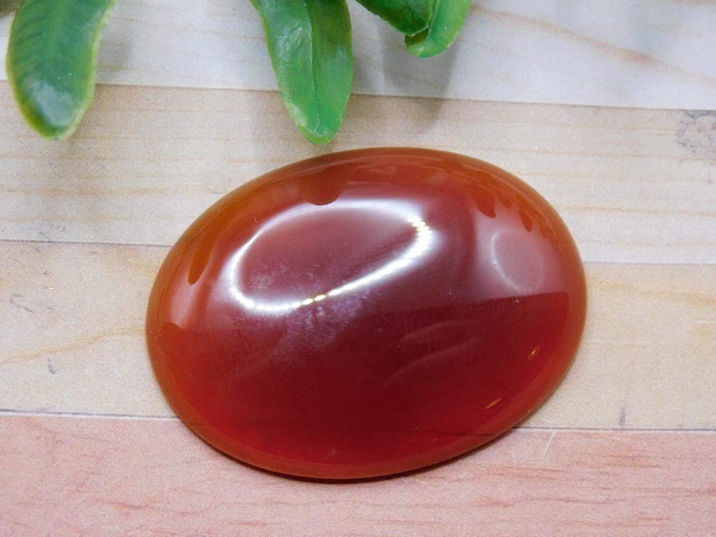 CARNELIAN CABOCHON ROCK STONE LAPIDARY SPECIMEN (1 of 2)