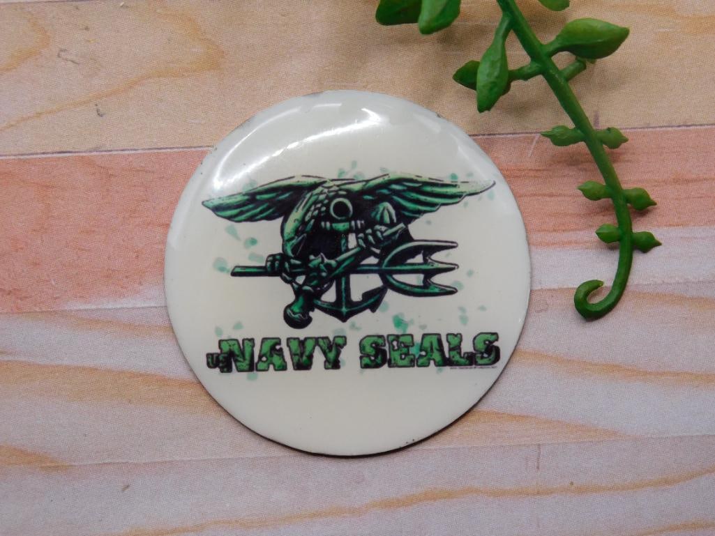 NAVY SEAL CABOCHON ROCK STONE LAPIDARY SPECIMEN: NAVY SEAL CABOCHON ROCK STONE LAPIDARY SPECIMEN