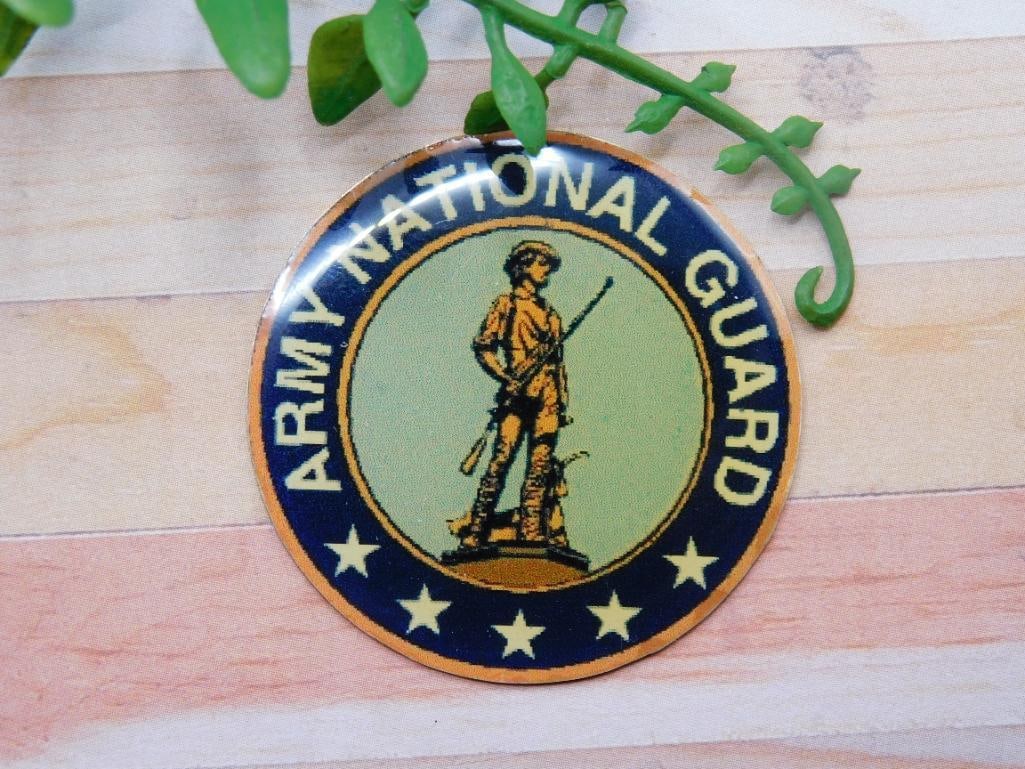 ARMY NATIONAL GUARD CABOCHON ROCK STONE LAPIDARY SPECIMEN: ARMY NATIONAL GUARD CABOCHON ROCK STONE LAPIDARY SPECIMEN