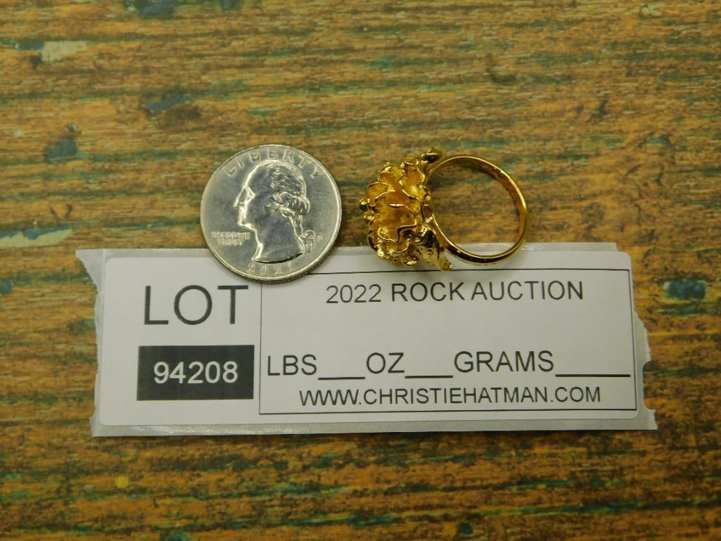 FLOWER RING ROCK STONE LAPIDARY SPECIMEN - 4