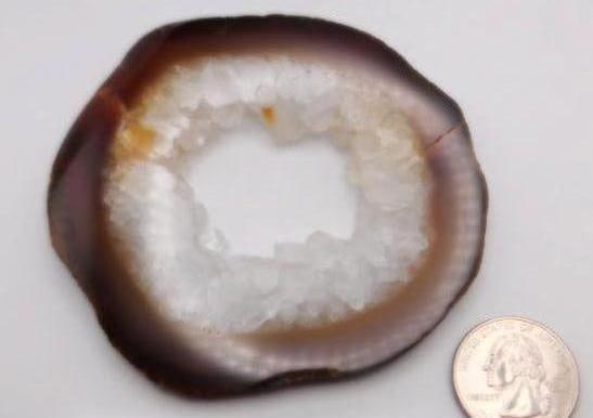 AGATE SLICE ROCK STONE LAPIDARY SPECIMEN - 2