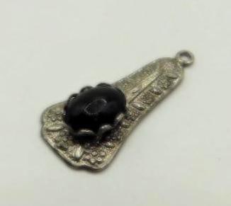 OBSIDIAN PENDANT ROCK STONE LAPIDARY SPECIMEN (1 of 2)