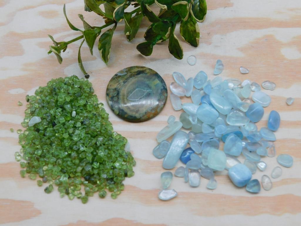 MIXED LOT ROCK STONE LAPIDARY SPECIMEN: MIXED LOT ROCK STONE LAPIDARY SPECIMEN