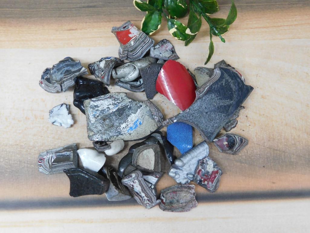 FORDITE MOTOR CITY AGATE ROCK STONE LAPIDARY SPECIMEN: FORDITE MOTOR CITY AGATE ROCK STONE LAPIDARY SPECIMEN