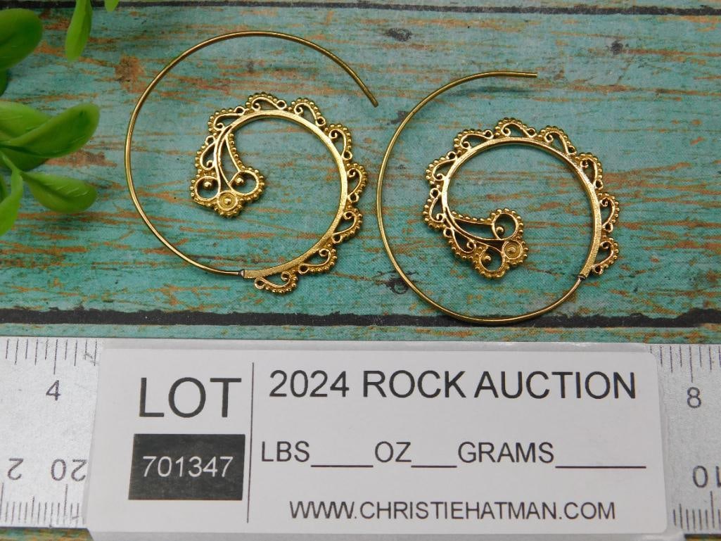 SPIRAL HOOP EARRINGS - 2