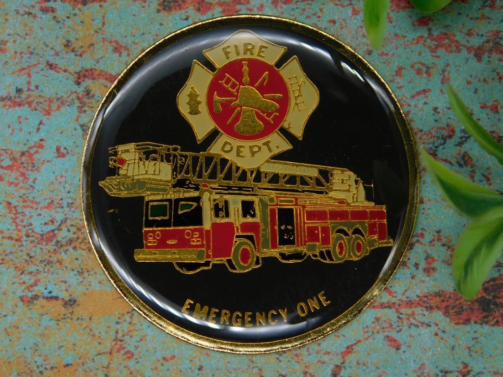 FIRE DEPARTMENT MEDALLION CABOCHON (1 of 2)