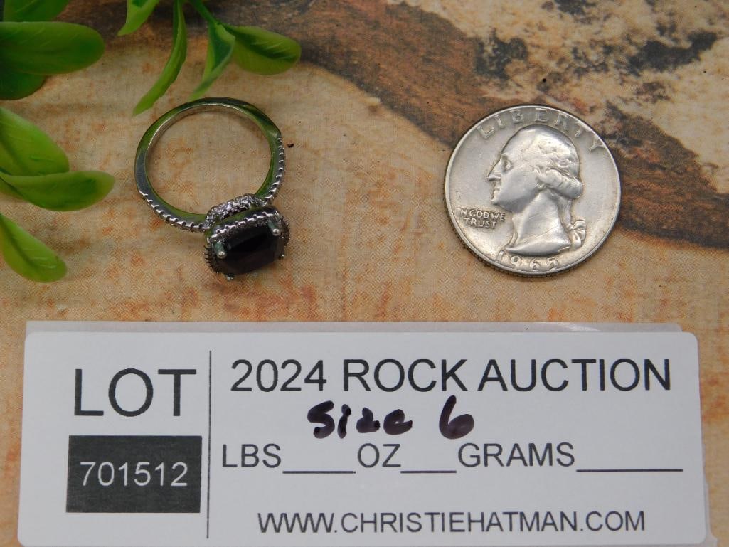 STONE RING ROCK STONE LAPIDARY SPECIMEN - 3