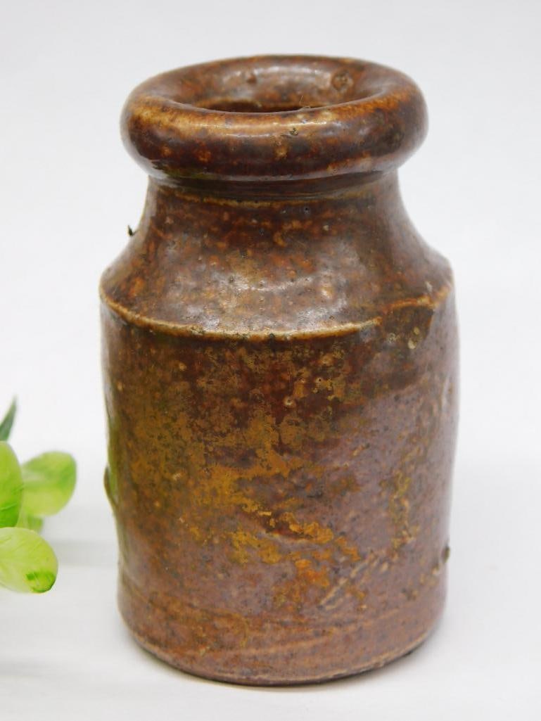 GINGER BEER RARE STONEWARE GLAZED BOTTLE VINTAGE ANTIQUE (1 of 3)