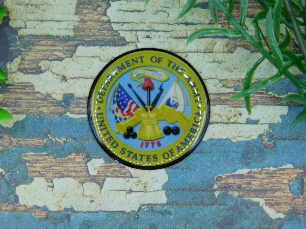UNITED STATES ARMY CABOCHON ROCK STONE LAPIDARY SPECIMEN: UNITED STATES ARMY CABOCHON ROCK STONE LAPIDARY SPECIMEN