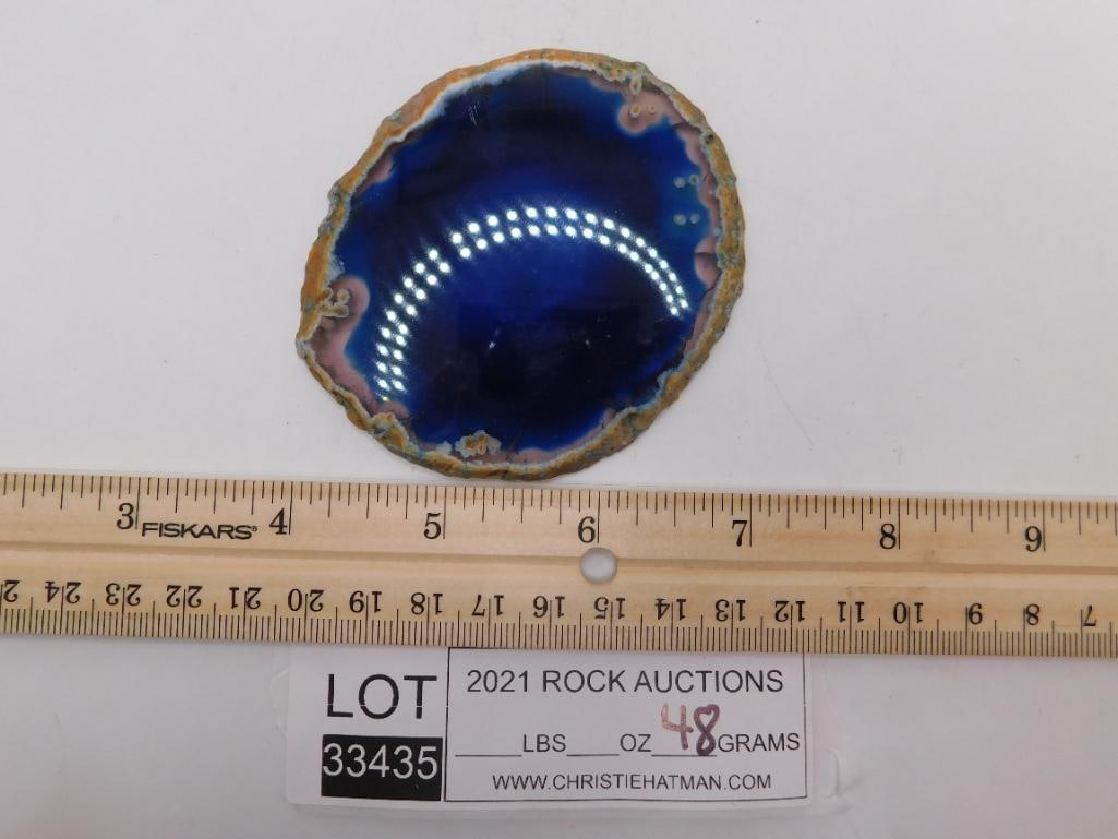 AGATE SLICE ROCK STONE LAPIDARY SPECIMEN - 3