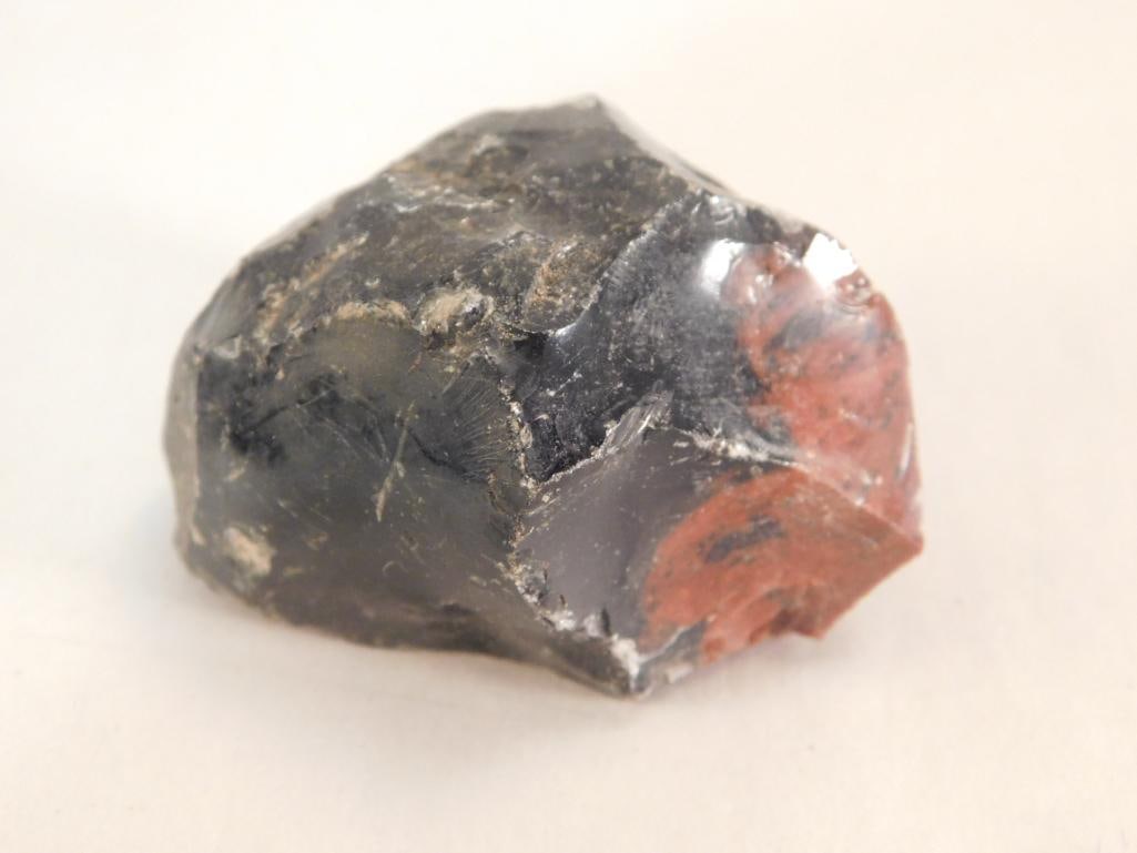 OBSIDIAN ROCK STONE LAPIDARY SPECIMEN (1 of 2)