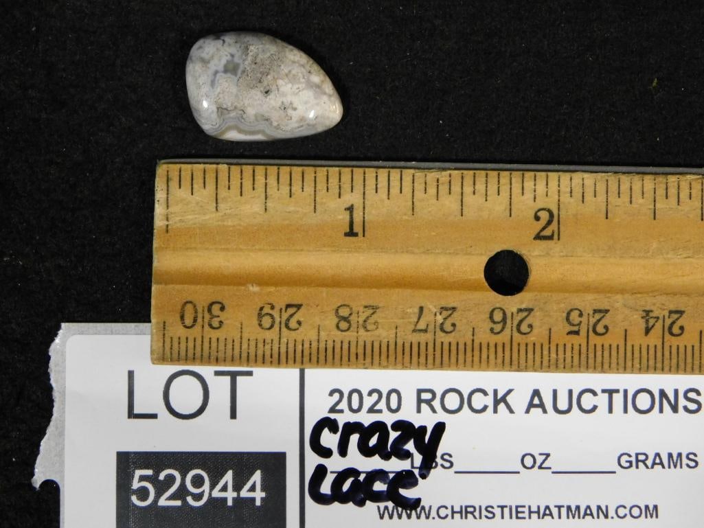 CRAZY LACE CABOCHON ROCK STONE LAPIDARY SPECIMEN: CRAZY LACE CABOCHON ROCK STONE LAPIDARY SPECIMEN