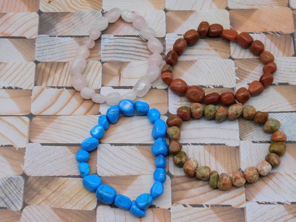 STONE BRACELETS ROCK STONE LAPIDARY SPECIMEN (1 of 2)