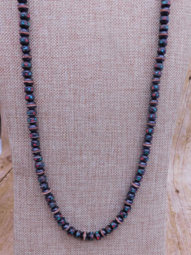 AFRICAN TRADE BEADS ROCK STONE LAPIDARY SPECIMEN: AFRICAN TRADE BEADS ROCK STONE LAPIDARY SPECIMEN