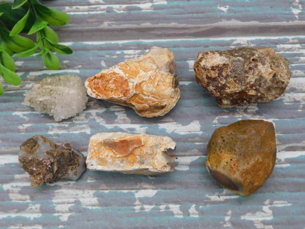 MIXED ROUGH LOT ROCK STONE LAPIDARY SPECIMEN: MIXED ROUGH LOT ROCK STONE LAPIDARY SPECIMEN