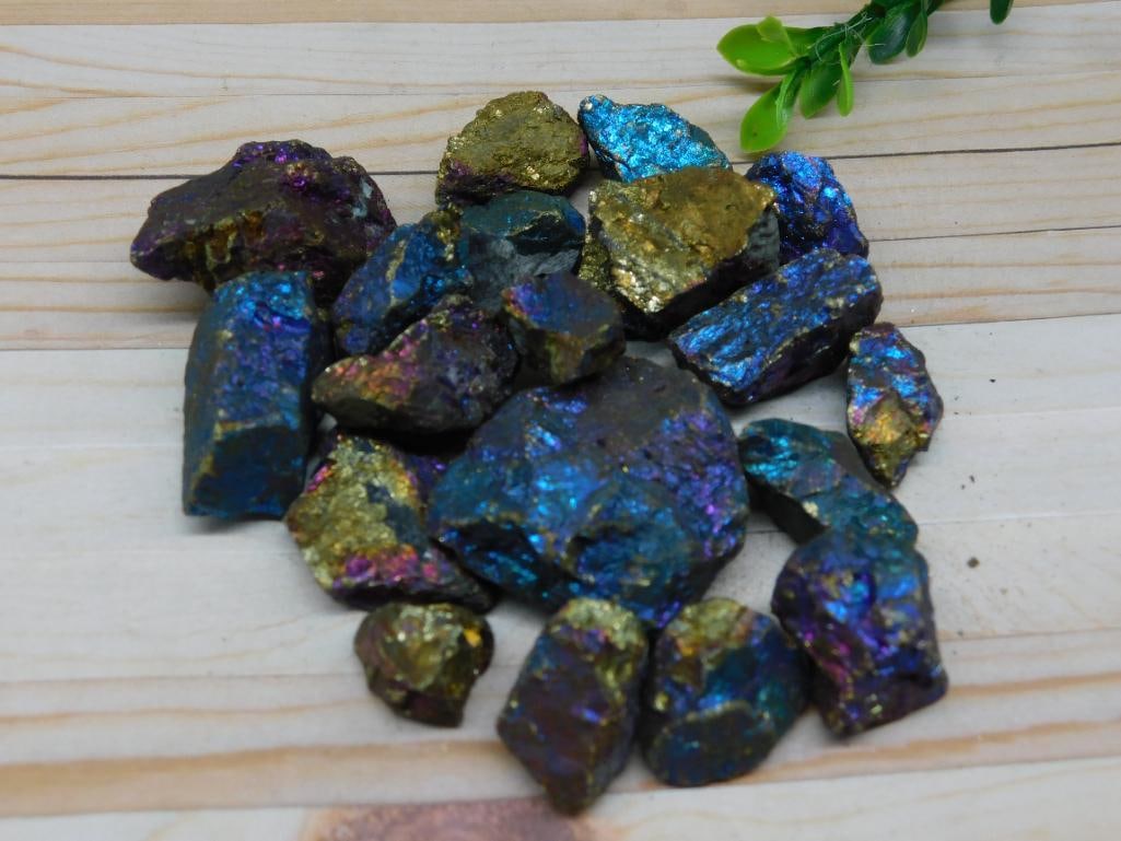 PEACOCK ORE ROCK STONE LAPIDARY SPECIMEN: PEACOCK ORE ROCK STONE LAPIDARY SPECIMEN